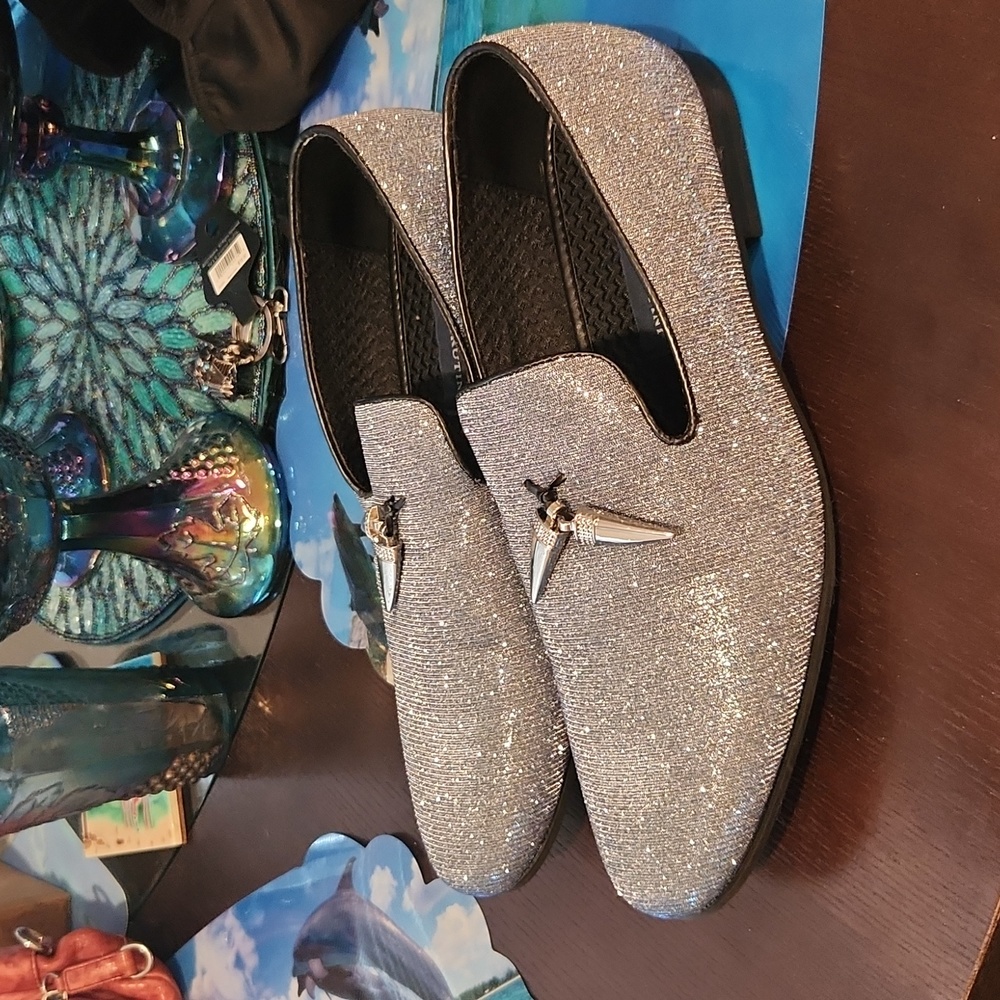 Giorgio Brutini shimmery loafers